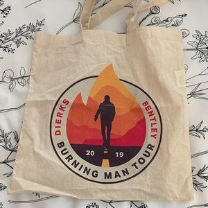 Dierks Bentley Burning Man Tour Beige Tote Bag